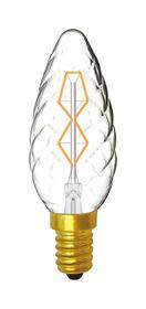 015019040  Rustica Dimmable Candle Twisted/S E14 Clear 40W